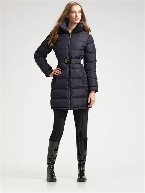 prada coats uk|prada women's down coat.